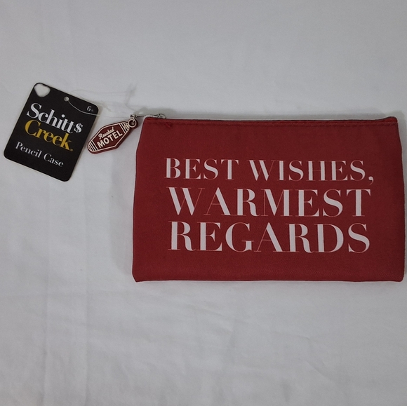 Schitt's Creek Pencil Case Cosmetic Pouch Canvas Zipper Storage Pouch, NEW With - Picture 1 of 5